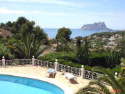 Ferienhaus mit Meerblick in Moraira