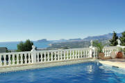 Villa mit Blick auf die Kueste von Moraira bis Calpe